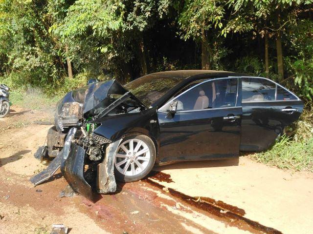 Saat Kecelakaan Mobil Dinas Ketua DPRD Kepri Pakai Pelat Hitam