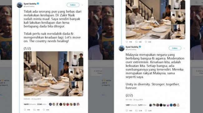 Unggah Foto Bersama Zakir Naik, Menpora Malaysia: Move On!