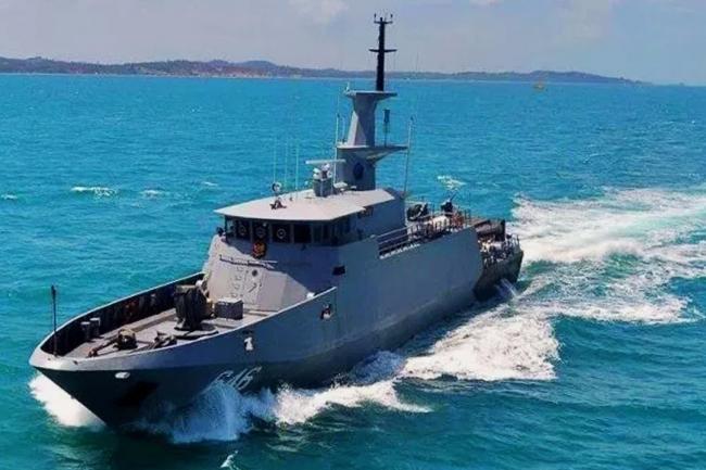 KRI Siwar-646 Temukan Yacht Sunrise Singapura yang Hilang Kontak