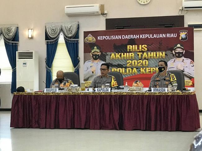 Tingkat Penyelesaian Kasus Trans Nasional Polda Kepri 76 Persen Tahun Ini