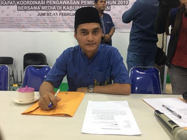 Bawaslu Bintan Awasi Apri Sujadi-Roby Kurniawan