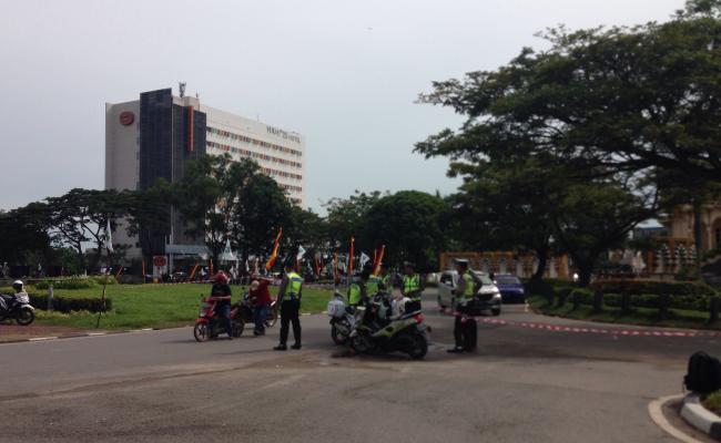 Demo Baloi Kolam, Sejumlah Ruas Jalan di Batam Centre Ditutup