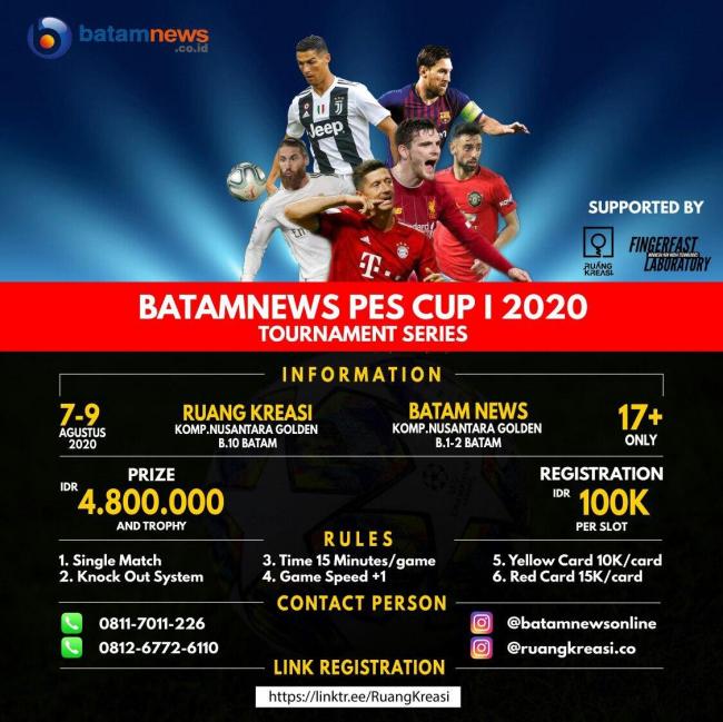 E-Sports: Batamnews dan Ruang Kreasi Gelar Open Turnamen PES