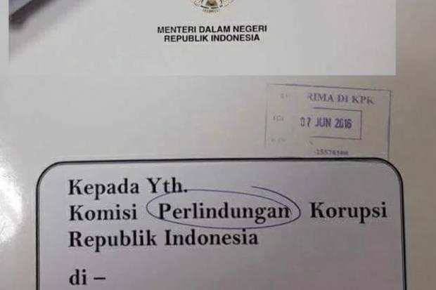 Mendagri Pecat Staf yang Ketik Komisi Perlindungan Korupsi