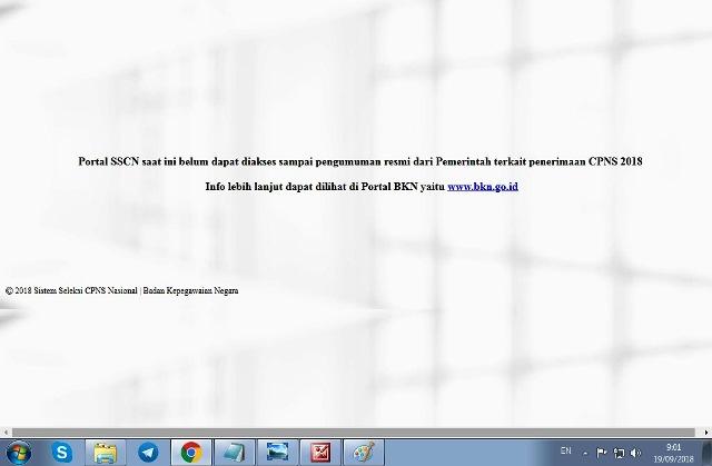 Duh, Situs Pendaftaran CPNS sscn.bkn.go.id Malah Tak Bisa Diakses