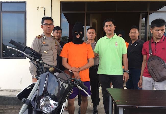 Baru Dua Hari Nikmati Motor Tracker Curian, Putra Tertangkap Polisi