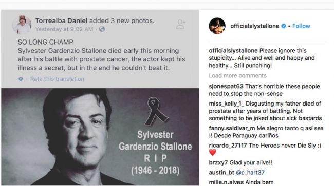 Kabar Sylvester Stallone Meninggal Dunia? Ini Faktanya