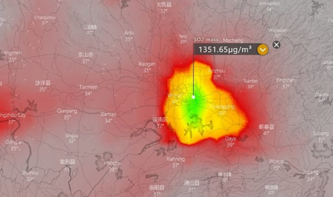 Spot Merah Besar di China Tertangkap Satelit, Diklaim Adanya Kremasi Massal