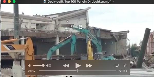 Video Detik-detik Bangunan Top 100 Penuin Diratakan