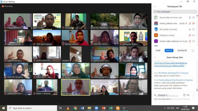 Pandemi Corona, Prodi Pendidikan Biologi Umrah Tanjungpinang Gelar PKM Online
