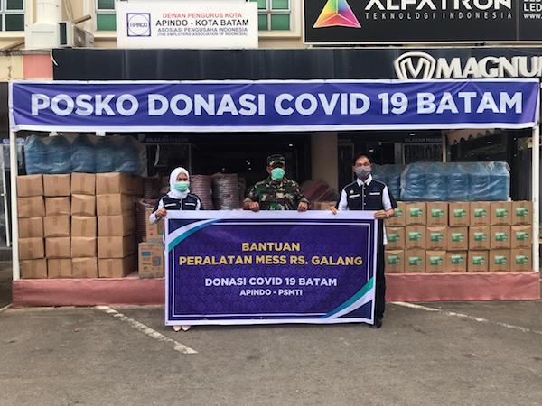 Apindo Kepri Serahkan Bantuan Sarana Pendukung untuk RS Corona Pulau Galang