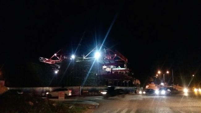 Pengerjaan Fly Over Simpang Jam Dikebut Siang Malam