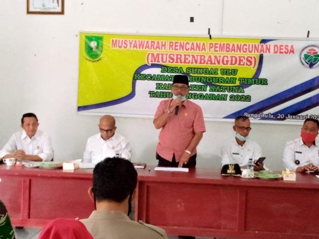 Musrenbang Desa Sei Ulu, Jarmin Minta Usulan Jelas dan Tak Asal-asalan