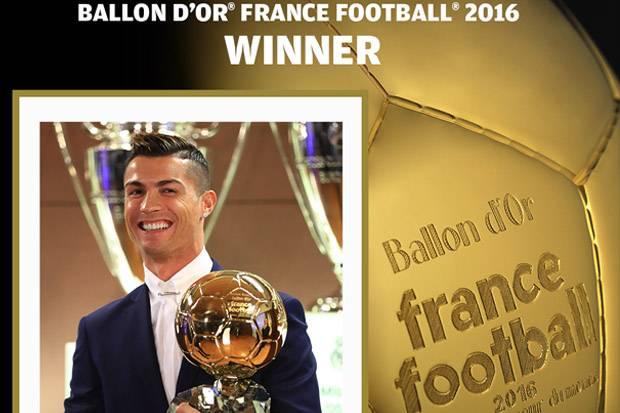 Cristiano Ronaldo Rebut Gelar Ballon dOr 2016  
