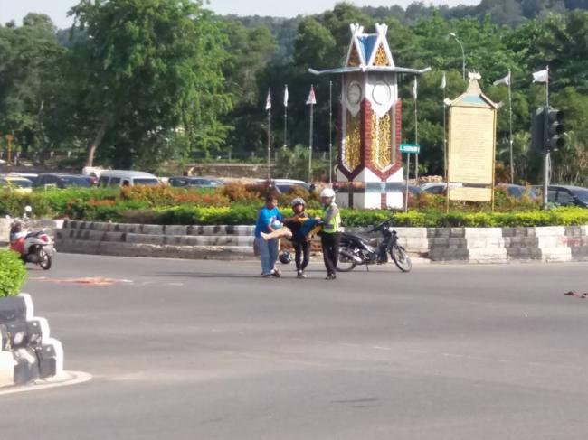 Ini Komentar Kasat Lantas Terkait Kecelakaan Polisi vs Pengendara Motor di Simpang Jam