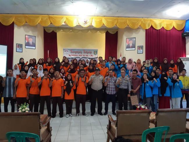 Pelajar dan Mahasiswa di Tanjungpinang Deklarasi Tolak Radikalisme