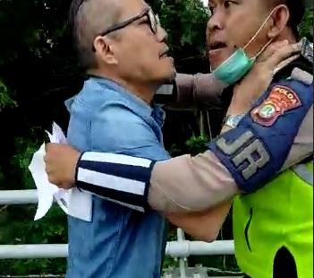 Pengemudi Agya `Barbar` Cekik Polantas di Tol Akhirnya Ditangkap