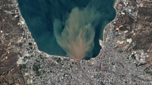 Penampakan Kota Palu Sebelum dan Sesudah Gempa Dilihat dari Satelit