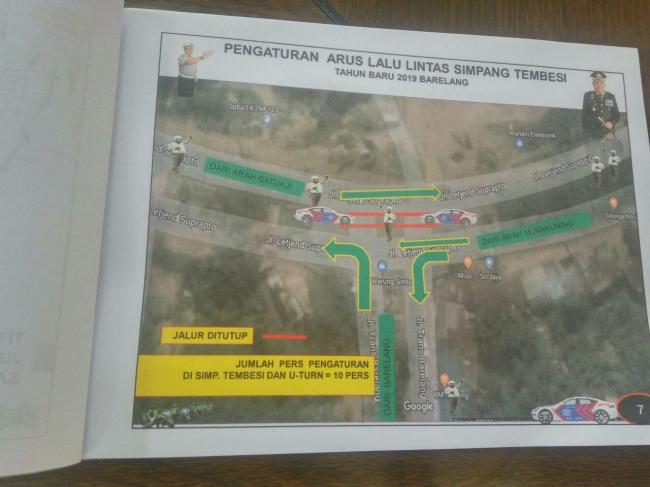 Ini Pola Rekayasa Lalu-lintas Tahun Baru di Simpang Tembesi dan Engku Putri