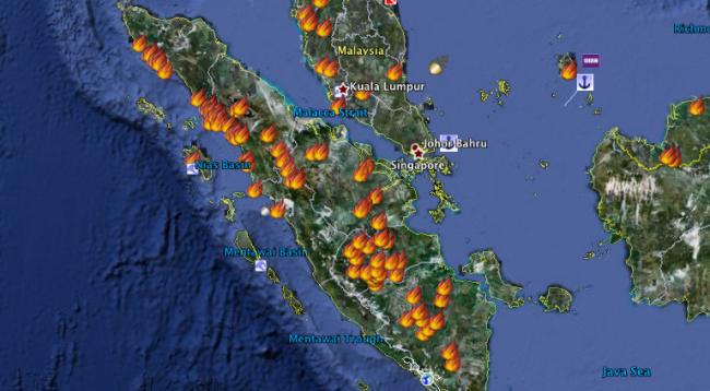 9 Hotspot Muncul di Sumatera Utara