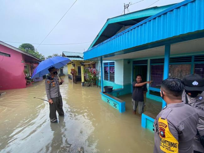 Kapolres Imbau Warga Bintan Waspadai Banjir Susulan