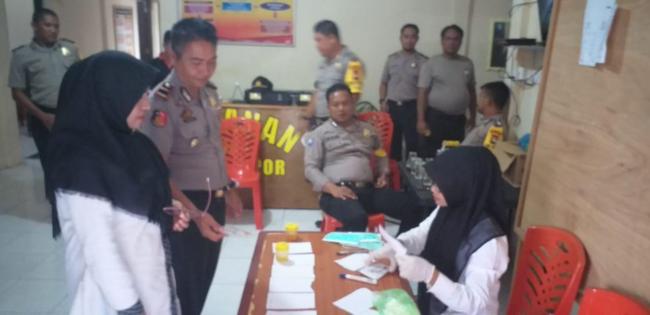 Anggota Polsek Tambelan Kaget Mendadak Diminta Tes Urine