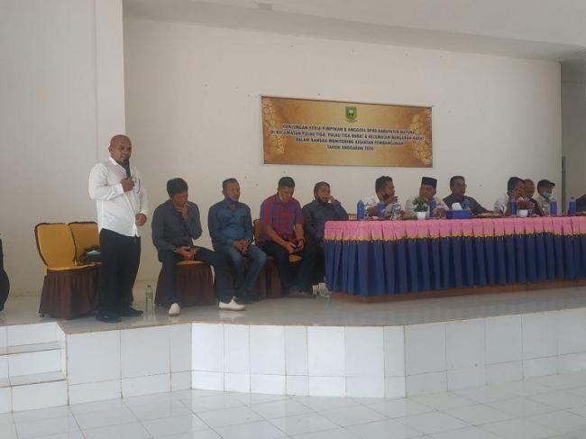 Sambangi 3 Kecamatan, DPRD Natuna Pastikan Proyek Fisik Tepat Waktu
