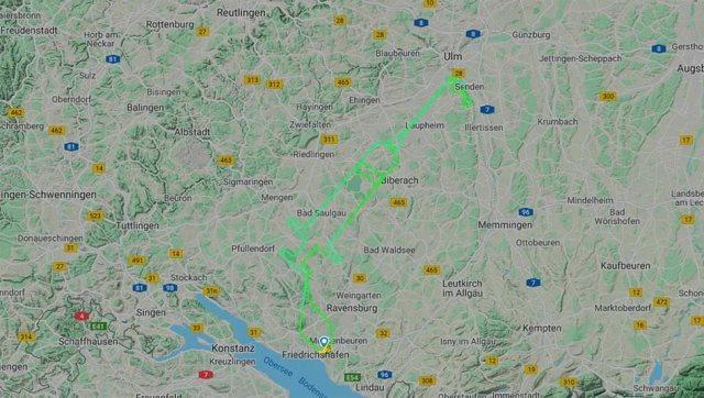 Pilot Jerman Gambar Jarum Suntik di Langit Kampanyekan Vaksin Corona