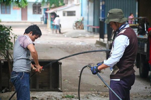 ATB Putus Sambungan Ilegal di Kos-kosan Kawasan Jodoh