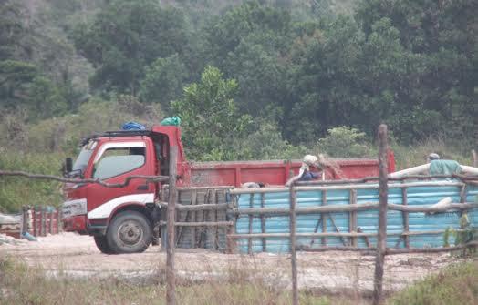 Penambangan Pasir Diduga Ilegal Masih Terjadi di Galang Batang Bintan