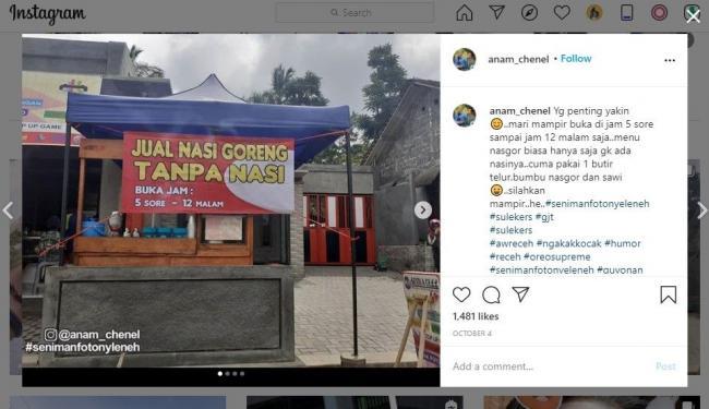 How Do You Feel About a Stall Selling Fried Rice Without Rice?
