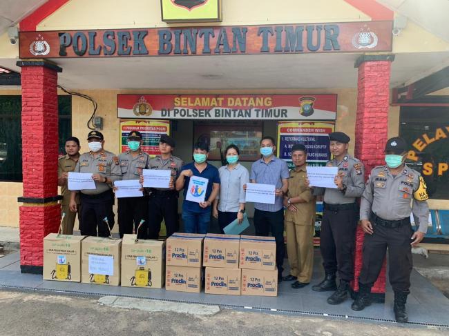 Para Toke Ikan dan Sembako di Bintan Galang Dana untuk Covid-19