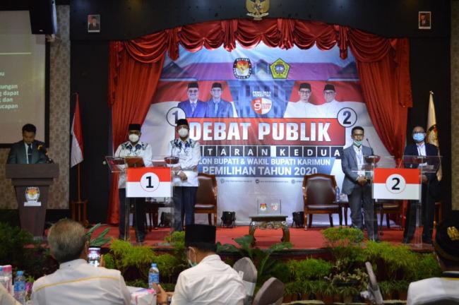 Debat II Pilkada Karimun: Iskandar Bahas Layanan Publik, Rafiq Bicara Digitalisasi