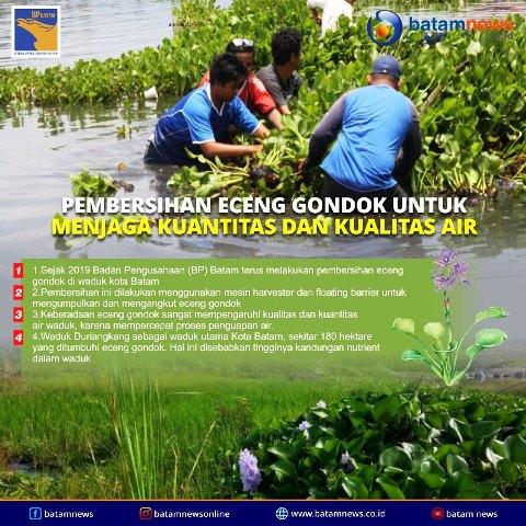 INFOGRAFIS: Pembersihan Eceng Gondok Jaga Kuantitas dan Kualitas Air Waduk