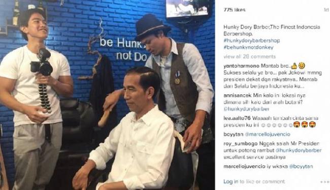 [VIDEO] Jokowi Potong Rambut Bisa Bikin Anda Tersenyum  