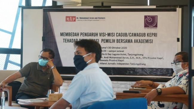 AJI Tanjungpinang Gelar Diskusi Bedah Visi-Misi Cagub Kepri