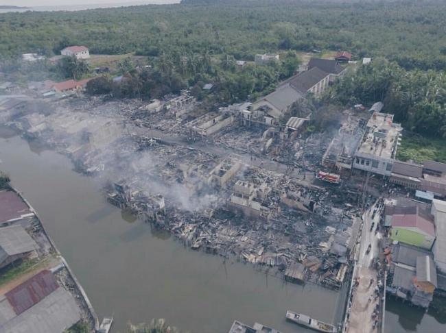 Ternyata Ini Penyebab Kebakaran Kampung Cina Daik Lingga
