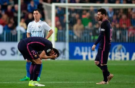 Kalah 0-2 dari Malaga, Barca Buka Peluang Madrid Jadi Juara