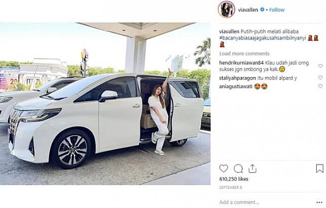 Mengintip Harga dan Pajak Toyota Alphard Milik Via Vallen