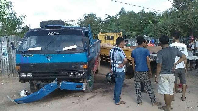 Tiga Kendaraan Alami Kecelakaan di Batuaji, Pengemudi Sepeda Motor Terjepit