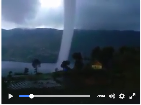 [VIDEO] Penampakan Dahsyatnya Angin Puting Beliung