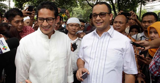  Survei LSI, Pasangan Anies-Sandi Ungguli Ahok-Djarot 