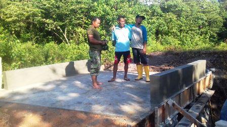 TMMD Karimun Rampungkan Satu Jembatan di Meral Barat