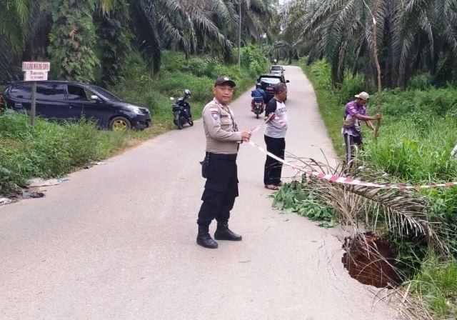 Jalur Lintas Tirta Madu Bintan Ambles Sebagian, Ini Lokasinya