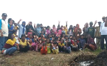 Anak Suku Laut di Lingga Miliki Taman Bacaan Bernuansa Alam