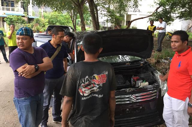 Pelaku Mutilasi Mobil Ertiga yang Dicuri di Parkiran Pelabuhan Sekupang