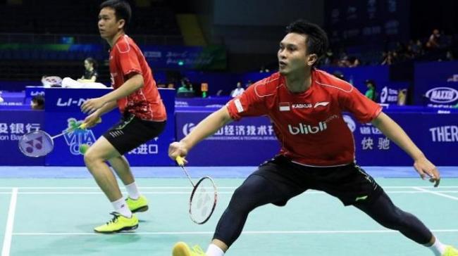 Ganda Putra RI `Saling Bunuh` di Semifinal Kejuaraan Dunia 2019 Swiss
