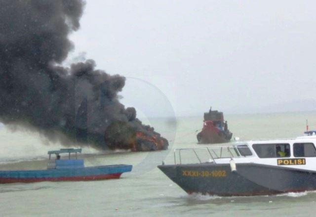Terbakar di Laut, Speedboat Takong Hiu Sering Dipakai Wabup Karimun