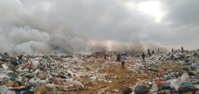 Lahan TPA Punggur Terbakar