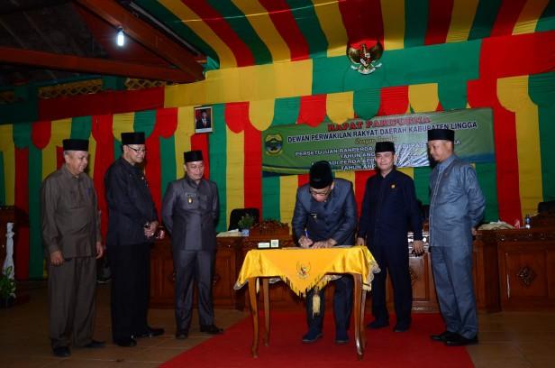 APBD Lingga 2020 Disahkan Rp 1,107 Triliun